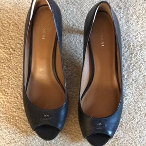 9.5 Coach Black Heels